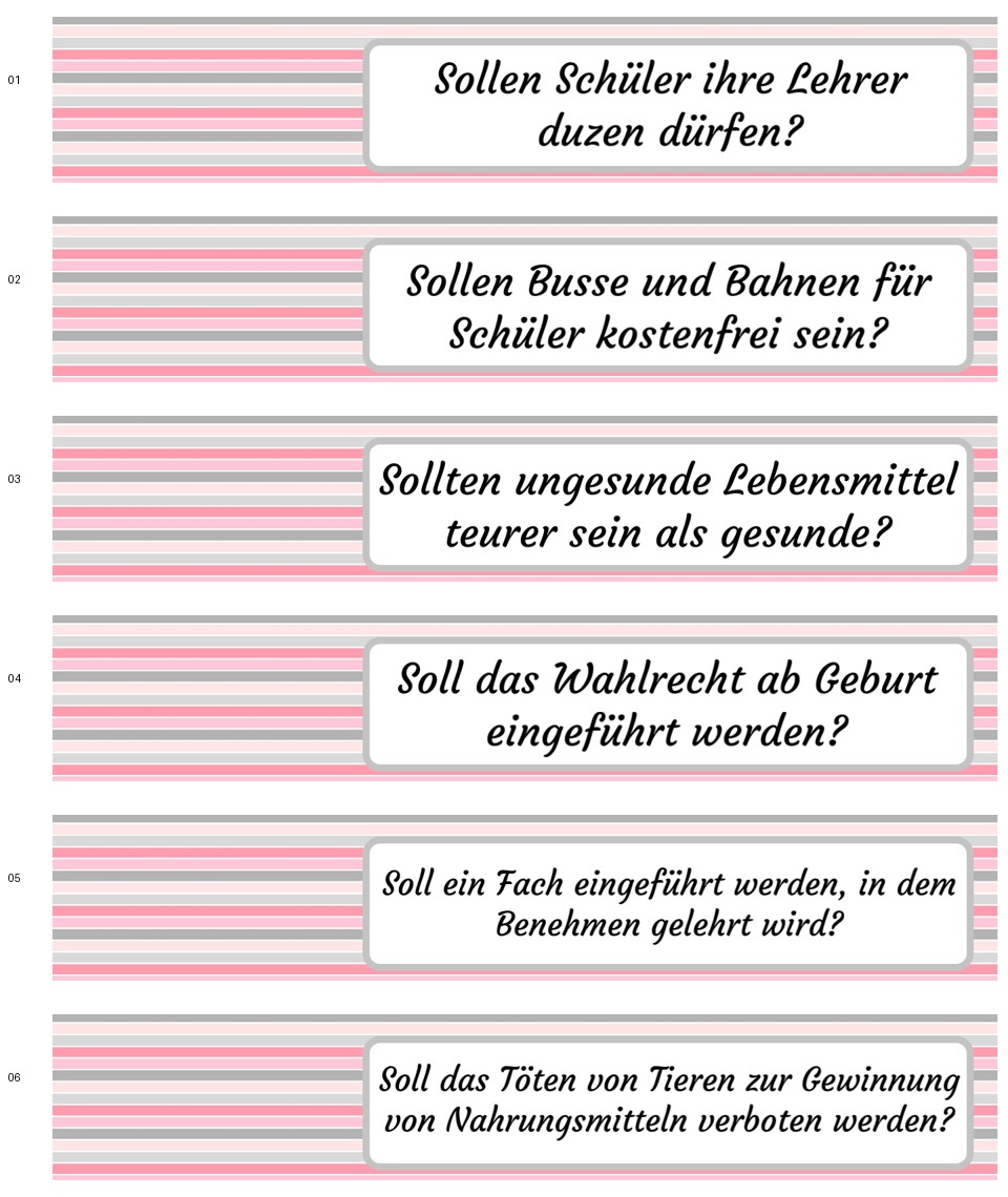 Debattierthemen